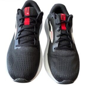 Brooks Ghost Max 2 - Black Running Shoes with Red Accent Men